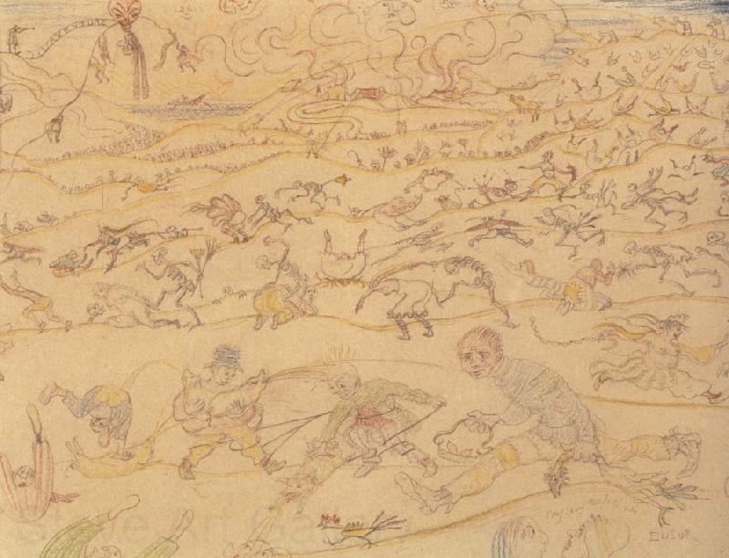 James Ensor The Tormented Peasants Spain oil painting art